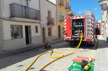 Incendio en Casar de Cáceres