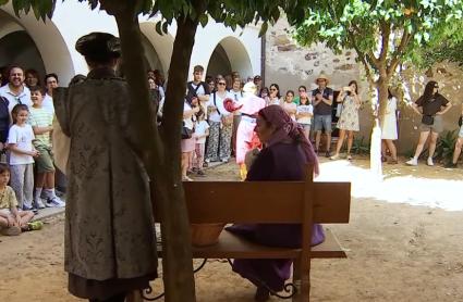 Recreación durante la jornada europea sobre la cultura judía en Cáceres