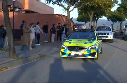 Despedida al contingente que parte a Valencia