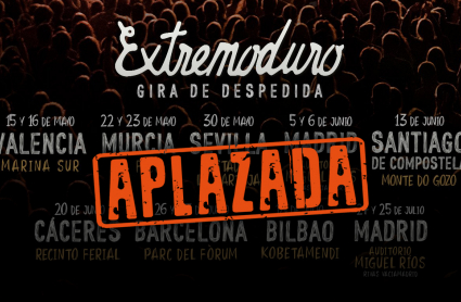 Imagen de los conciertos de la gira aplazados por el coronavirus