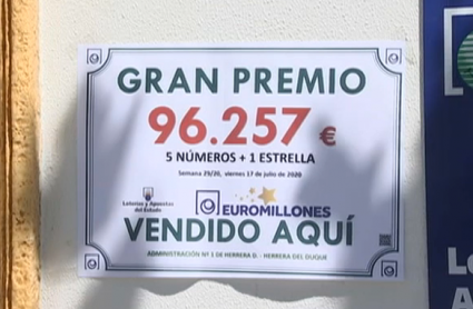 Número premiado del Euromillones en Herrera del Duque