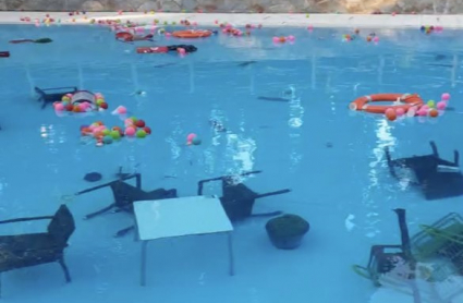 Acto vandálico en la piscina del Parque del Príncipe de Cáceres