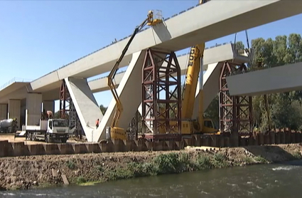 Trabajos en la ronda sur de Badajoz