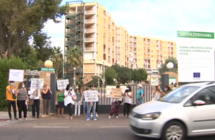 protestas familiares residencia la granadilla de Badajoz