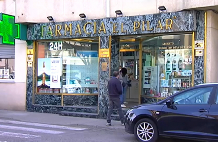 Fachada de una farmacia de Badajoz