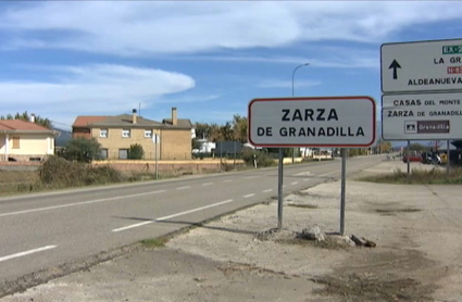 Entrada del municipio cacereño de Zarza de Granadilla