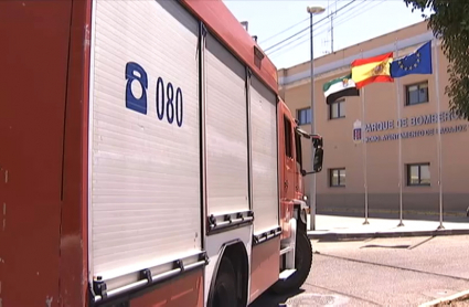 Camión de bomberos del parque de Badajoz