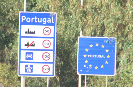 Imagen de la frontera con Portugal en Badajoz
