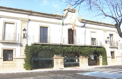 Fachada del Ayuntamiento de San Vicente de Alcántara (Badajoz)