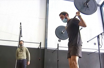 Gimnasio que ha reabierto tras semanas cerrado