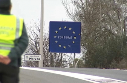 Paso fronterizo entre Valencia d e Alcántara y Marvao