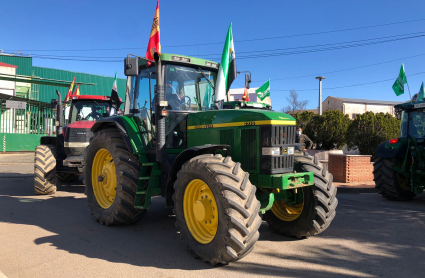 Tractor partiendo a Madrid