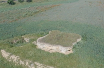 Así se ve desde el aire el búnker del Zújar