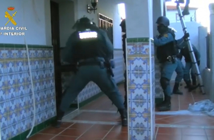 Actuación de la Guardia Civil en la operación antidroga de Villa del Campo
