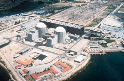 Vista aérea de la central nuclear de Almaraz