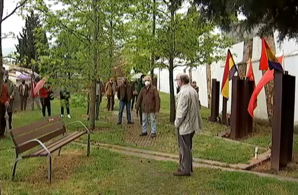 Homenaje realizado en Cáceres a los fusilados durante el franquismo