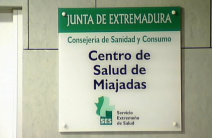 Cartel centro de Salud de Miajadas