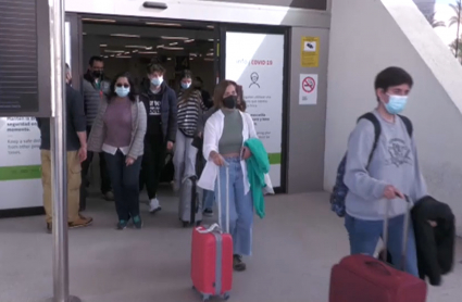 Turistas llegando a España