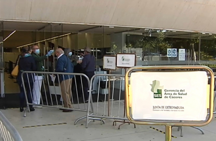 Centro de vacunación masiva en Cáceres en el Palacio de Congresos