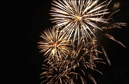 Fuegos artificiales en Badajoz