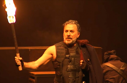 José Vicente Moirón en una escena de Tito Andrónico.