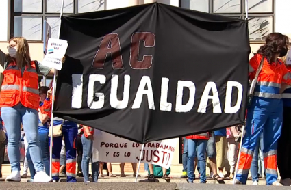 Protesta de los profesionales de la Atención Continuada en Extremadura