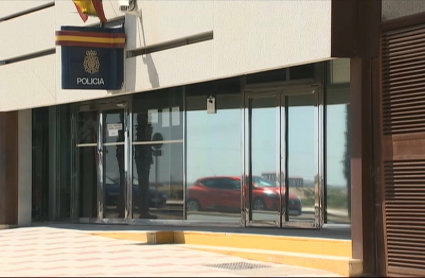 Exterior de la comisaría de la policía nacional en Don Benito 