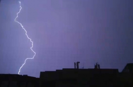 rayos caídos en Extremadura