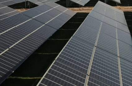 Paneles solares en Extremadura.