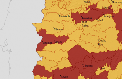 Extremadura, en riesgo extremo por altas temperaturas