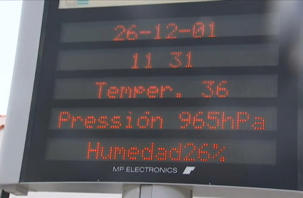 Los termómetros han alcanzado antes del mediodía los 36 grados en puntos de las Vegas Altas del Guadiana. 