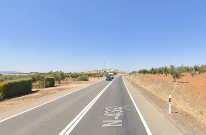 Zona cercana al accidente, en las proximidades de Zafra