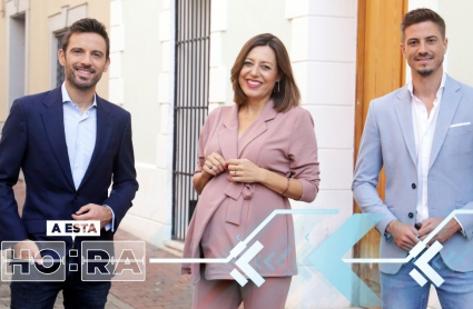 Manu Pérez, Lola Trigoso y Juan Pedro Sánchez, presentadores de Canal Extremadura