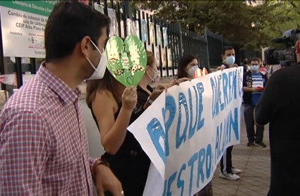 Protesta de los docentes del Alba Plata