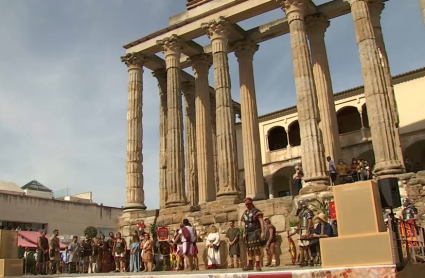 Subasta de esclavos en el Templo de Diana en Emerita Augusta