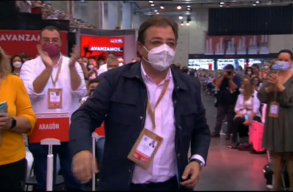 Guillermo Fernández Vara en el 40º congreso del PSOE