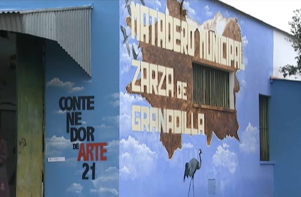 Contenedor de arte en Zarza de Granadilla