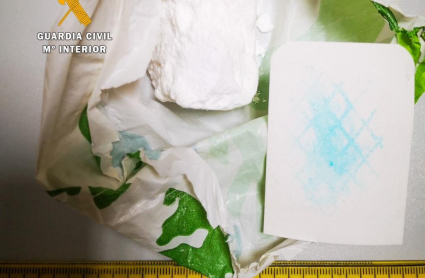 Dosis de cocaína intervenidas al detenido de Hervás