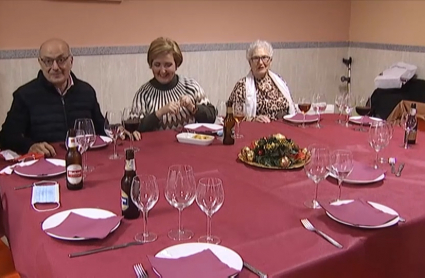 Familia de Villanueva de la Serena que tiene tradición de comer junta el día de Reyes