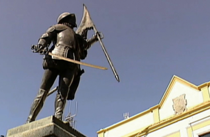 Estatua de Pedro de Valdivia en Villanueva de la Serena