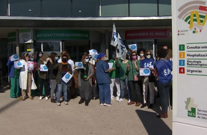 Protesta de la Unidad de enfermería del área de salud de cc 