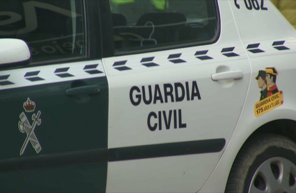 Vehículo de la Guardia Civil en Miajadas