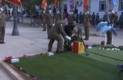 Homenaje fallecidos covid en Santiago de Alcántara