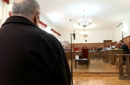 El condenado en un momento del juicio celebrado en la Audiencia Provincial de Badajoz