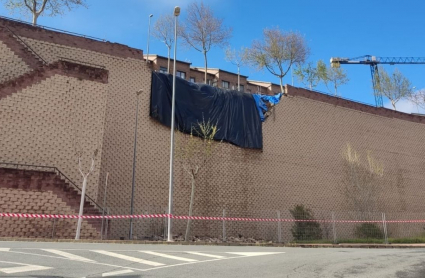 Muro deteriorado en Plasencia