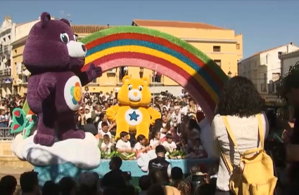 Carroza en el desfile de la Romería de Piedraescrita