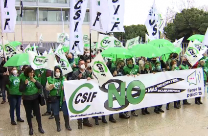 Protesta de CSIF por la pérdida de poder adquisitivo de los trabajadores públicos