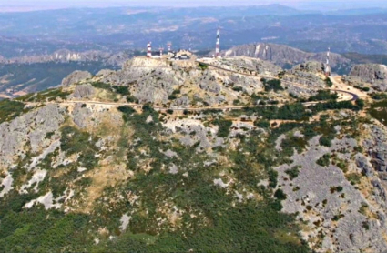 Zona en la que se localiza la grabación en el Pico Villuercas