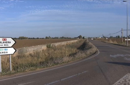 Actual carretera del aeropuerto de Badajoz