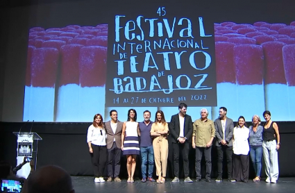 Momento de la presenciación de la programación del 45º Festival Internacional de Teatro de Badajoz